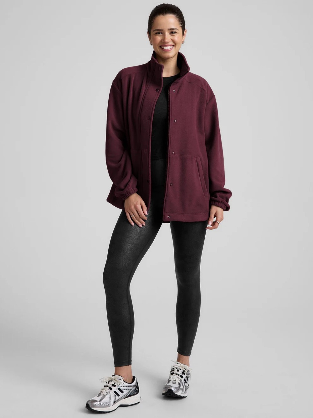 Beyond Yoga Dark Cherry Explorer Jacket